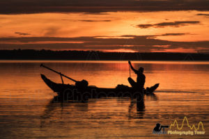 lake sunrise boat siem reap